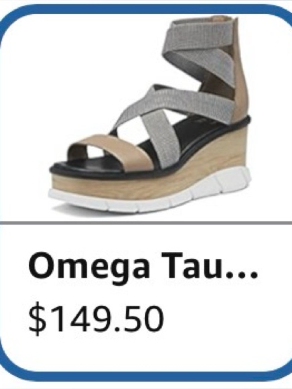 New!! Sorel Joanie III Sport Strap Sandal / Omega Taupe, White Size 8.5 & 9.5